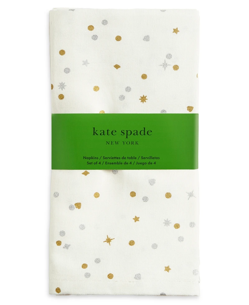 Kate Spade New York Celebration Confetti Dot Napkin 20" x 20", Set of 4