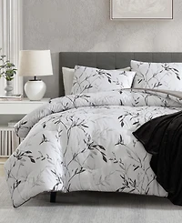 Closeout! Kenneth Cole New York Ink Wash Vine 3-Pc. Comforter Set