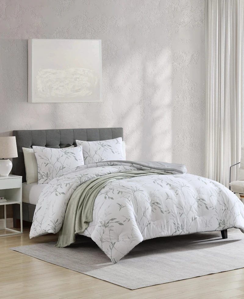 Kenneth Cole New York Ink Wash Vine 4-Pc. Comforter Set