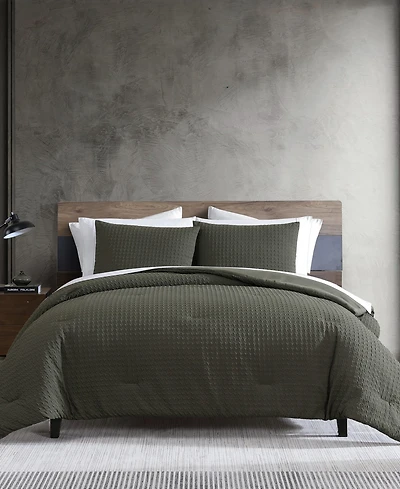 Kenneth Cole New York Houndstooth Embossed 2-Pc. Duvet Cover Set, Twin