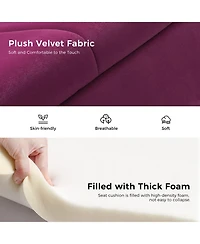 Hulala Home Upholstered Modern Flip Top Storage Bench with Metal Legs