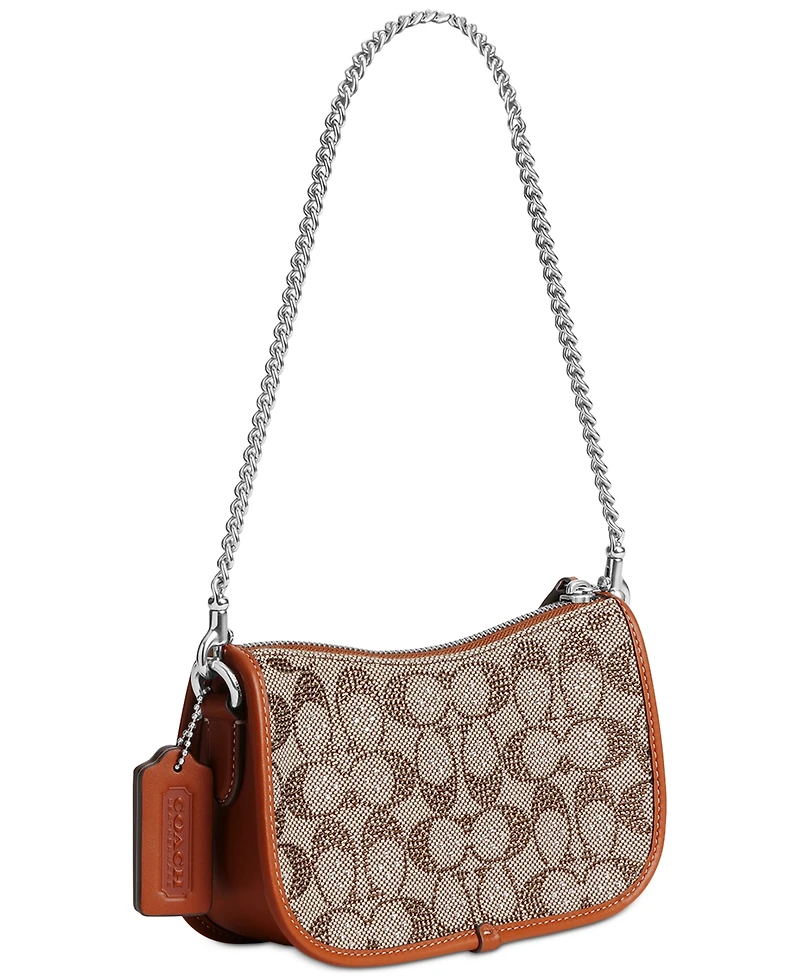 Coach Swinger Signature Jacquard Shoulder Bag