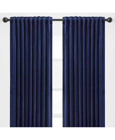 Chanasya Premium 2-Panel Blackout Velvet Curtains