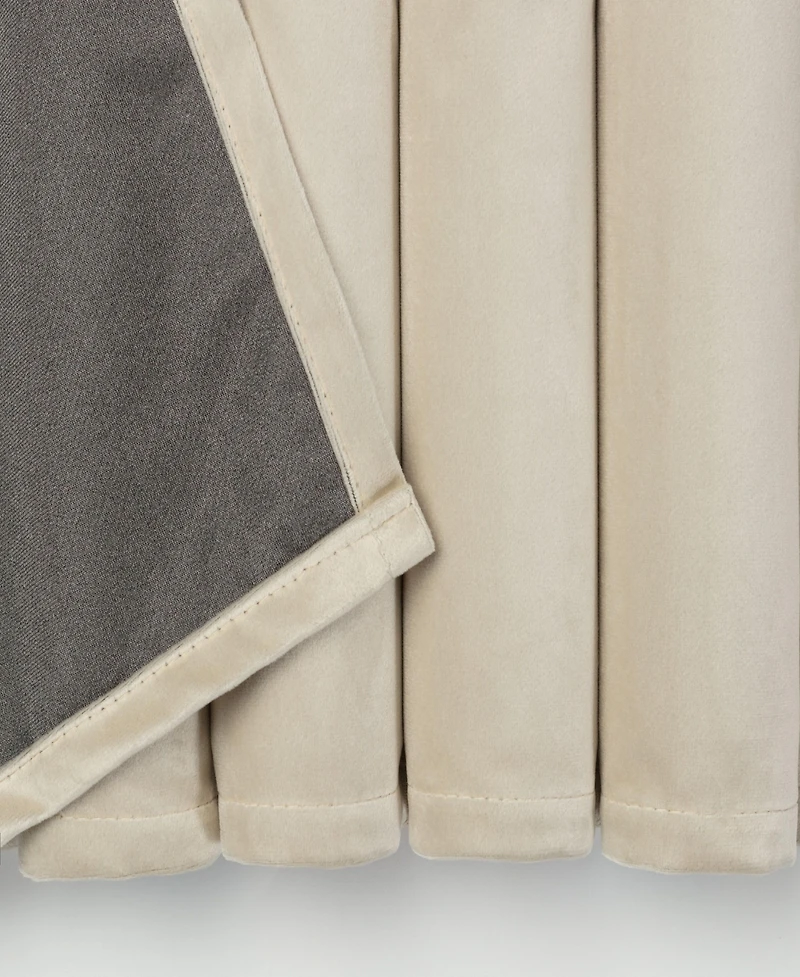 Chanasya Premium 2-Panel Blackout Velvet Curtains