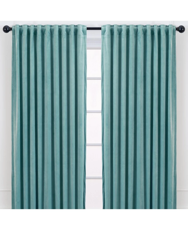 Chanasya Premium 2-Panel Blackout Velvet Curtains