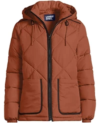 Lands' End Plus FeatherFree Insulated Diamond Quilted Jacket