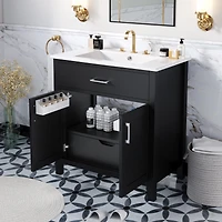 Streamdale Compact 30" Bathroom Vanity with Ample Storage