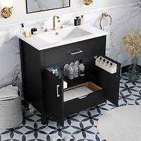 Streamdale Compact 30" Bathroom Vanity with Ample Storage