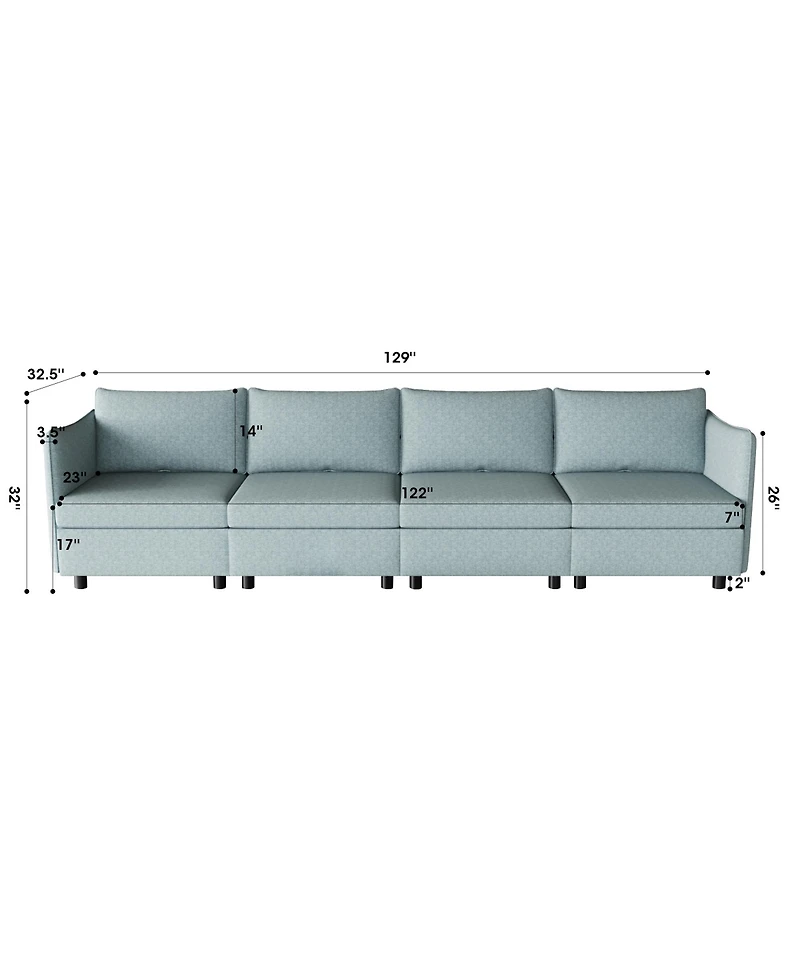 Streamdale Modular Sofa Set with Storage and Sleeper