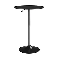 Yaheetech Adjustable Pub Round Table with 360° Swivel Tabletop