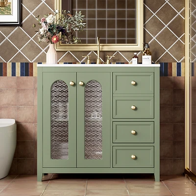 Streamdale 36" Vanity with Soft Close Doors and Drawers