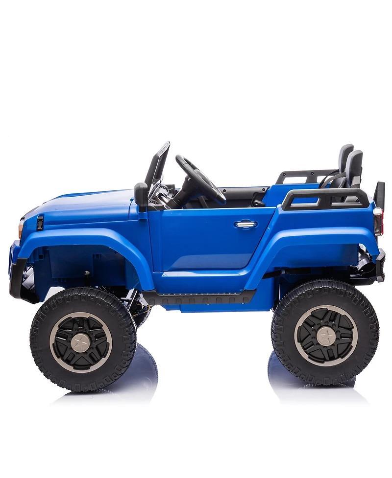 Streamdale Furniture 24V Two-seater Kids Ride On Car W/Parents Remote Control, Licensed Toyota LC250,110w Motors, With Shovel, Three-point Seat Belt
