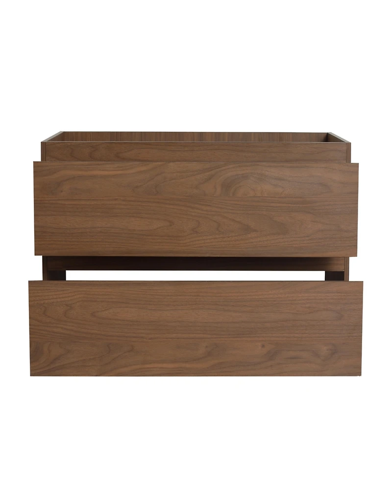 Streamdale Wall-Mount Vanity with Resin Sink and Drawers