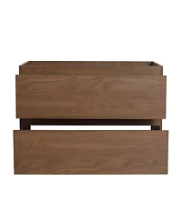 Streamdale Wall-Mount Vanity with Resin Sink and Drawers