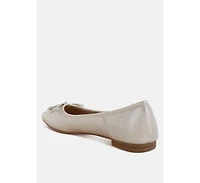 Agshin Metallic Ballet Flats Women