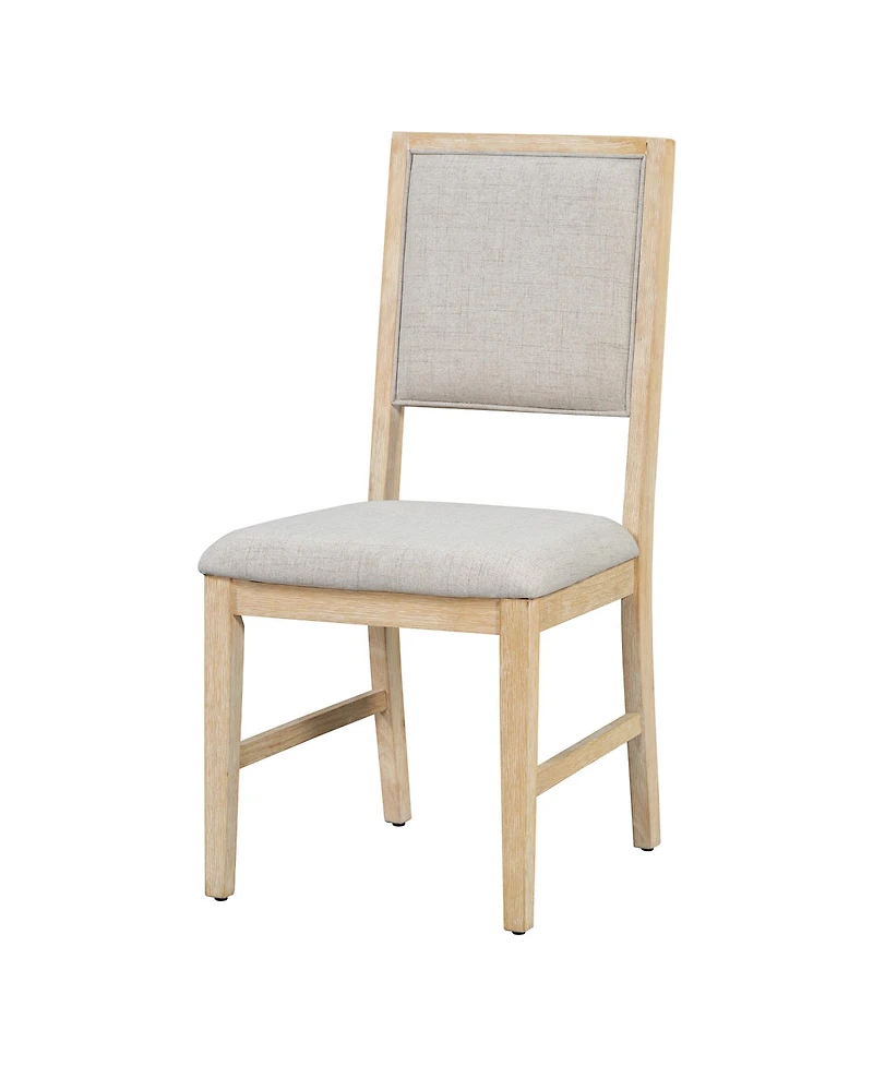 6-Piece Retro Dining Set, 1 Rectangular Table with Designed Trestle Base and 4 Upholstered Chairs and 1 Bench for Dining Room and Kitchen (Gray)