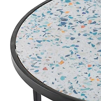 Streamdale Round Stacking End Tables with Metal Frame