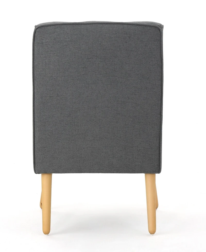 Streamdale Furniture Mid-Century Modern Tufted Arm Chair With Retro Legs