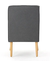 Streamdale Furniture Mid-Century Modern Tufted Arm Chair With Retro Legs