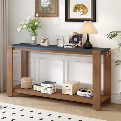 Streamdale Minimalist Console Table with Shelf, Entryway