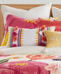 Levtex Grandiflora Embroidered Decorative Pillow, 12" x 24"