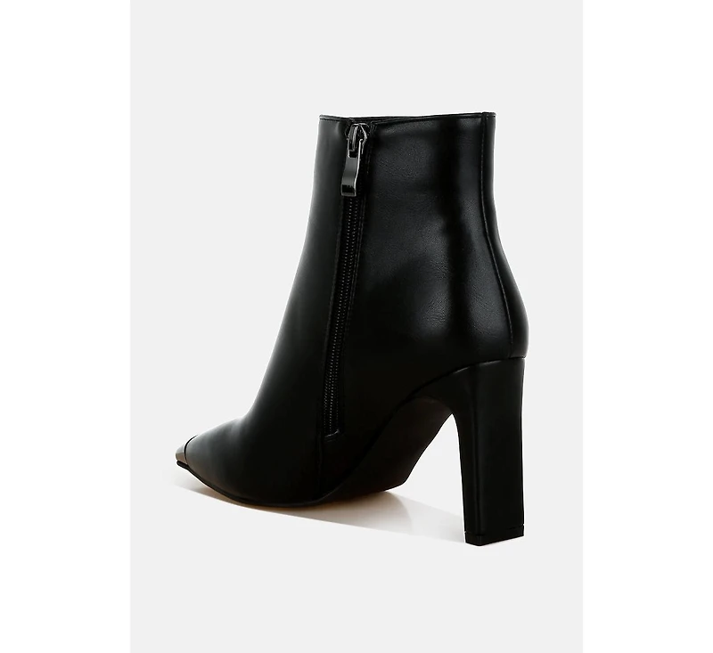 Orca Metallic Cap Toe Faux Leather Boots