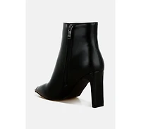 Orca Metallic Cap Toe Faux Leather Boots