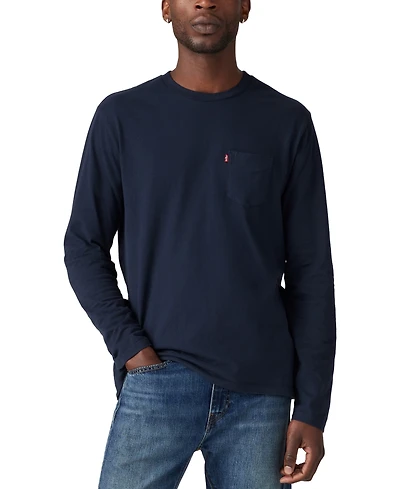 Levi's Men's Long Sleeve Crewneck Pocket T-Shirt