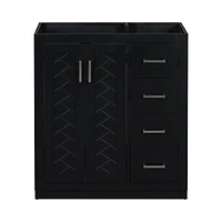 Streamdale Freestanding 30" Wood Vanity Cabinet with Soft-Close Drawers and Doors