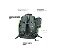 45L Fishing Backpack w/ 4 Tackle Boxes