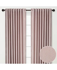 Chanasya Premium Solid Velvet Curtains - Classy and Drapes for Living Room or Bedroom 52" x 108" Teal, 2 Panels