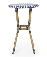 Streamdale Navy & White 3-Piece Bistro Set