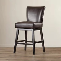 28-Inch Pu Leather Swivel Counter Stool