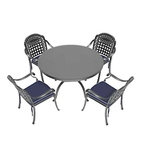 Streamdale 5-Piece Patio Set w/ Cushions (Random Colors)