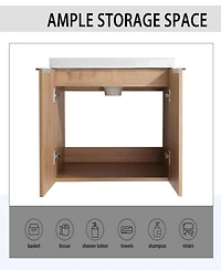 Streamdale 24" Bathroom Vanity with Sink & Side Cabinet