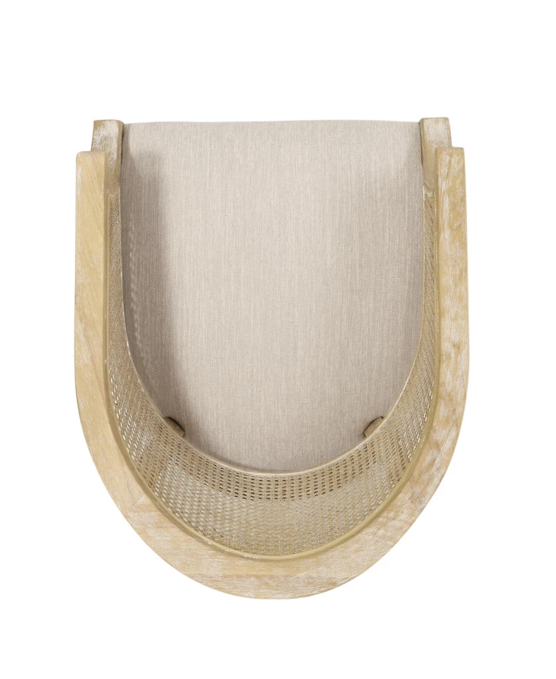 Streamdale French Country Cane Chair Curved Back, Weathered Wood