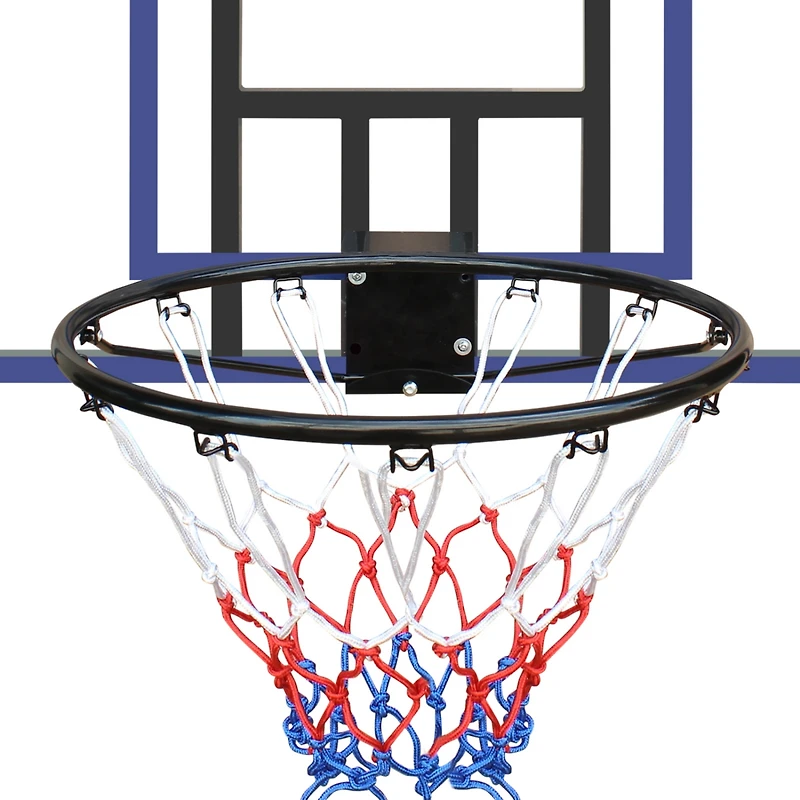 Streamdale Wall-Mount Basketball Hoop, Shatterproof Back, Folding Hoop