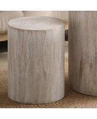 Streamdale Furniture Set of 3 Whitewash Wood Coffee Table with clear and visible tree rings