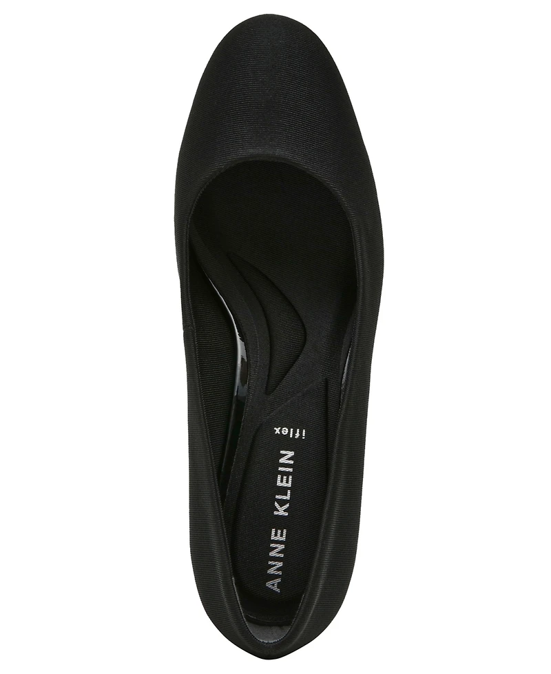 Anne Klein Women's Graham Round Toe Block Heel Pumps