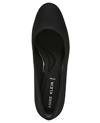 Anne Klein Women's Graham Round Toe Block Heel Pumps