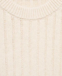 Mango Women's Herringbone Knitted Sweater