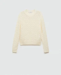 Mango Women's Openwork Detail Knitted Sweater