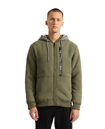 Ecko Unltd Men's Don't Give Up Sherpa Varsity Jacket