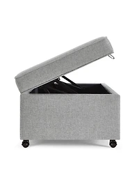 Modern Large Comfort Sofa Ottoman with Storage, Modular Sectional Storage Ottoman With Wheels For Living Room, Lounge Ottoman, Couch Storage Ottoman,