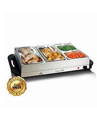 MegaChef 4 Section Buffet Server Food Warmer