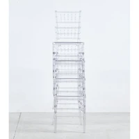 Streamdale Furniture welding chair, dining chair, set of 4,plastic seat