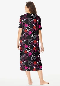 Dreams & Co. Women's Long Print Sleepshirt