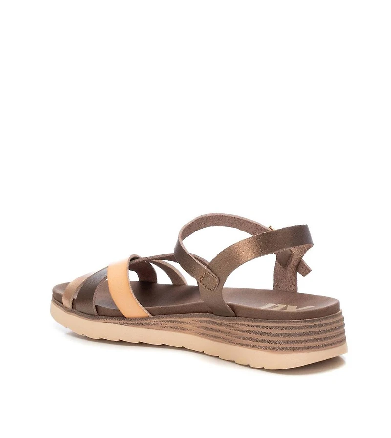 Women's Low Wedge Strappy Sandals By Xti