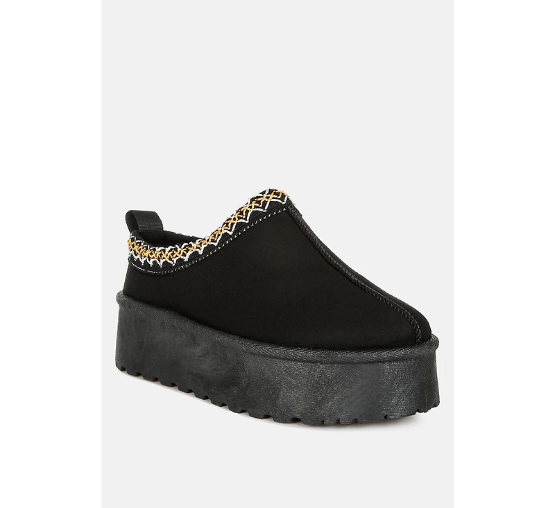 Jesters Embroidered Platform Classic Slip-On
