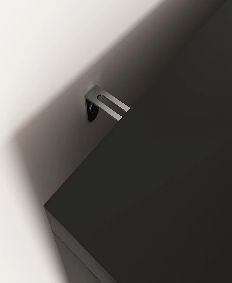 Streamdale Furniture Tall Storage Show Cabinet with 2 Glass Display Door & 2 Doors, Tall Kitchen Pantry Cabinet with Gold Handles, Modern Cabinet Free